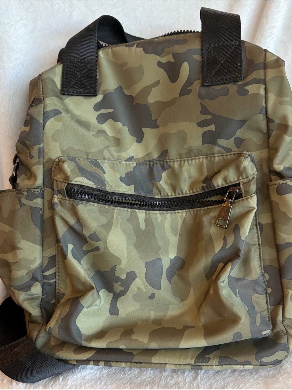 Urban Expressions Camouflage Backpack - Green Camo Print